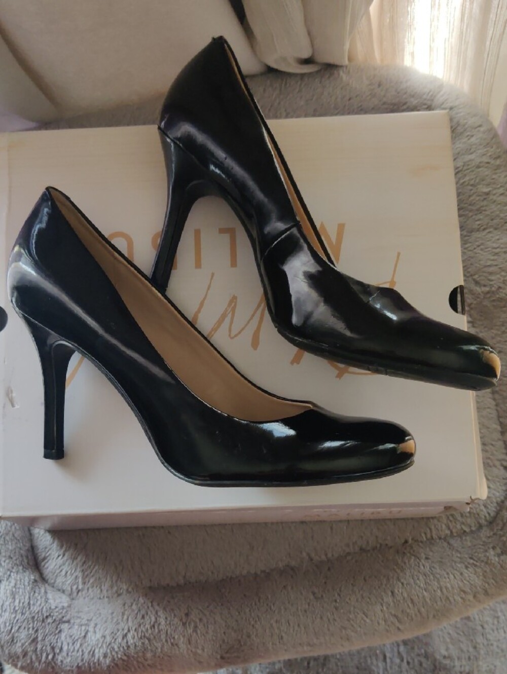 ♠️Nine West 8.5 Black Patent Pump - Women's Heels
